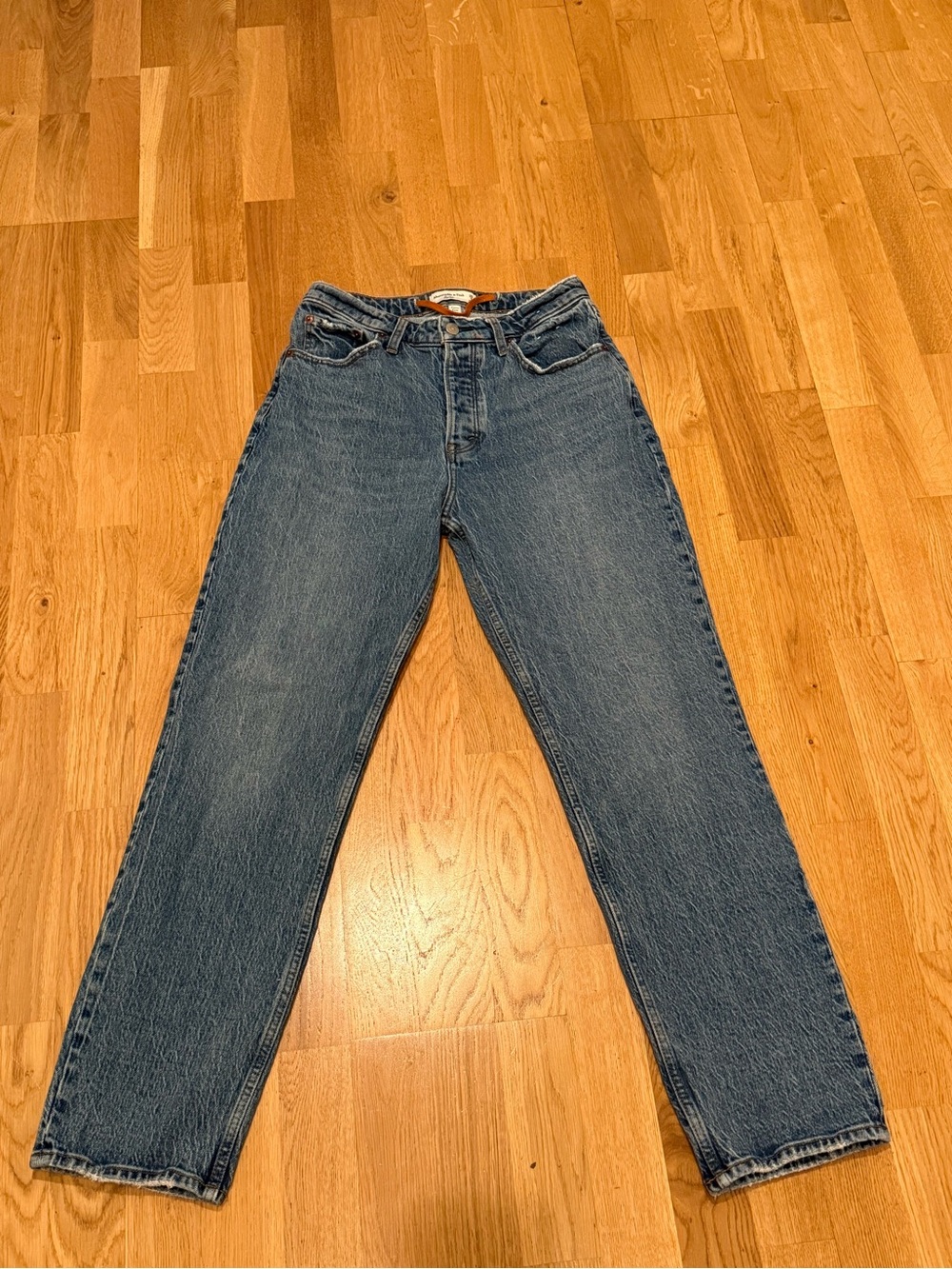 Abercrombie & Fitch Women's The Dad High Rise Curve Love Jeans Size 6